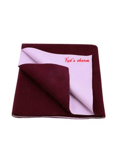 Kid's Charm Kids Charm Instant Dry Water Proof and Reusable MatBed ProtectorAbsorbent Dry Sheets 100cm X 70cm Medium Maroon  - Image 1