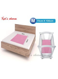 Kid's Charm Kids Charm Instant Dry Water Proof and Reusable MatBed ProtectorAbsorbent Dry Sheets 100cm X 70cm Medium Maroon  - Image 4