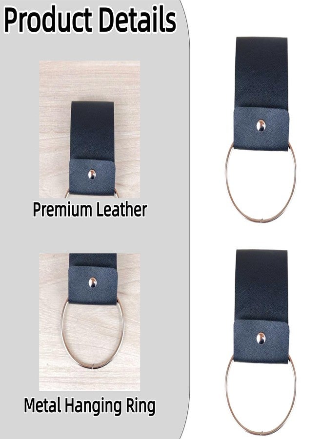 Fuzdaycu 2 Pcs Kitchen Dish Towel Holder Premium Kitchen Towel Hanger Ring Farmhouse Style Oven Door and Drawer Mount Organizer for Dish Cloths - Image 3