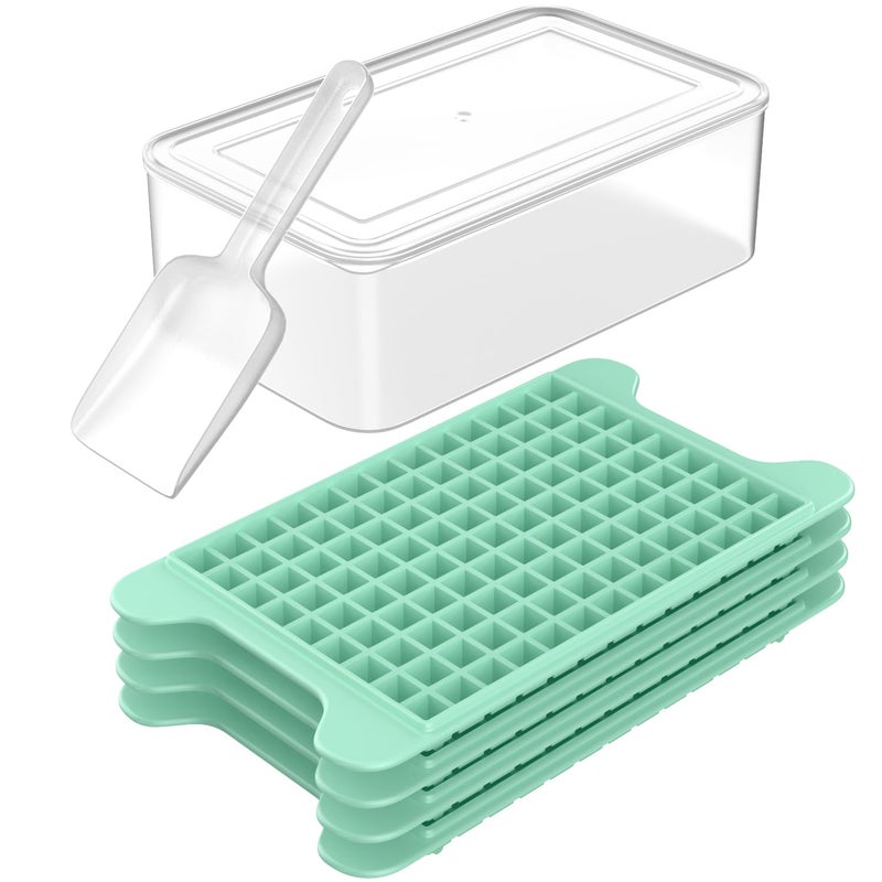 Mini Ice Cube Tray for Freezer FDDBI Small Ice Trays for Freezer with Bin  1174PCS Easy Release Nugget Ice Tray  Crushed Ice Tray with Container