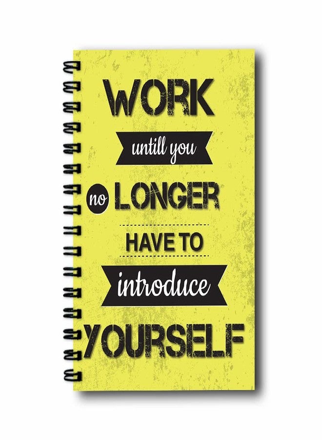 Vprint Quality Notebook Diary Unruled - 100 GSM, 160 Pages, Size A5 -Diary for Students Notepad for Office Sketch book for Sketching Memo Book Small Drawing Book for Artists Wiro Bound Journal (Motivation) - Image 1