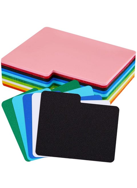 Horizontal Trading Card Dividers Plastic Divider Cards Colored Card Separators With Tabs Card Dividers For Sport Game Playing Cards 3 X 3.8 Inch (50)