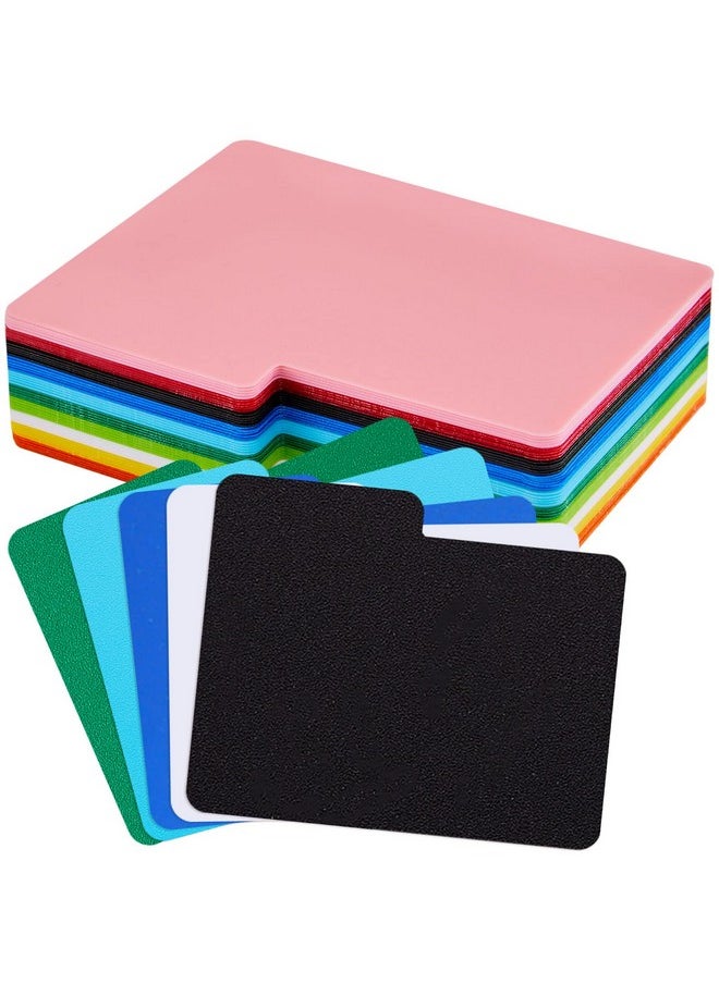Zomiboo - Horizontal Trading Card Dividers Plastic Divider Cards Colored Card Separators With Tabs Card Dividers For Sport Game Playing Cards 3 X 3.8 Inch (50) - Image 1