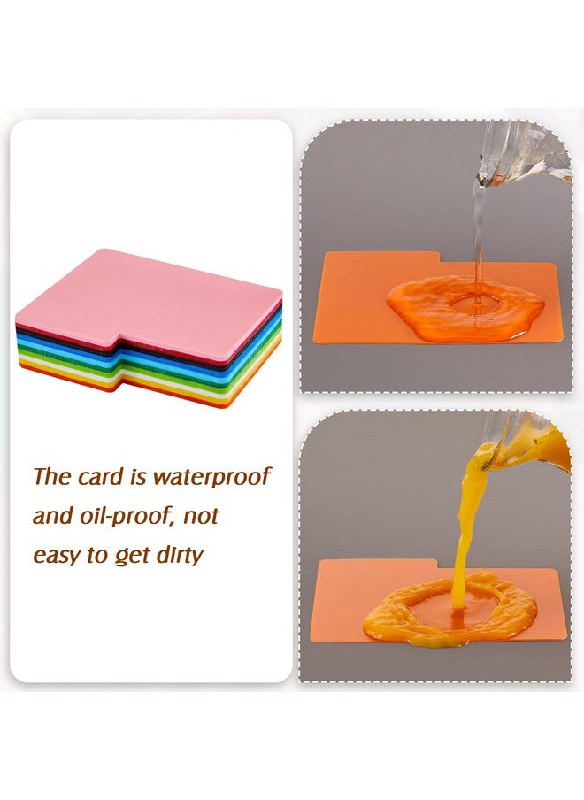 Zomiboo - Horizontal Trading Card Dividers Plastic Divider Cards Colored Card Separators With Tabs Card Dividers For Sport Game Playing Cards 3 X 3.8 Inch (50) - Image 1