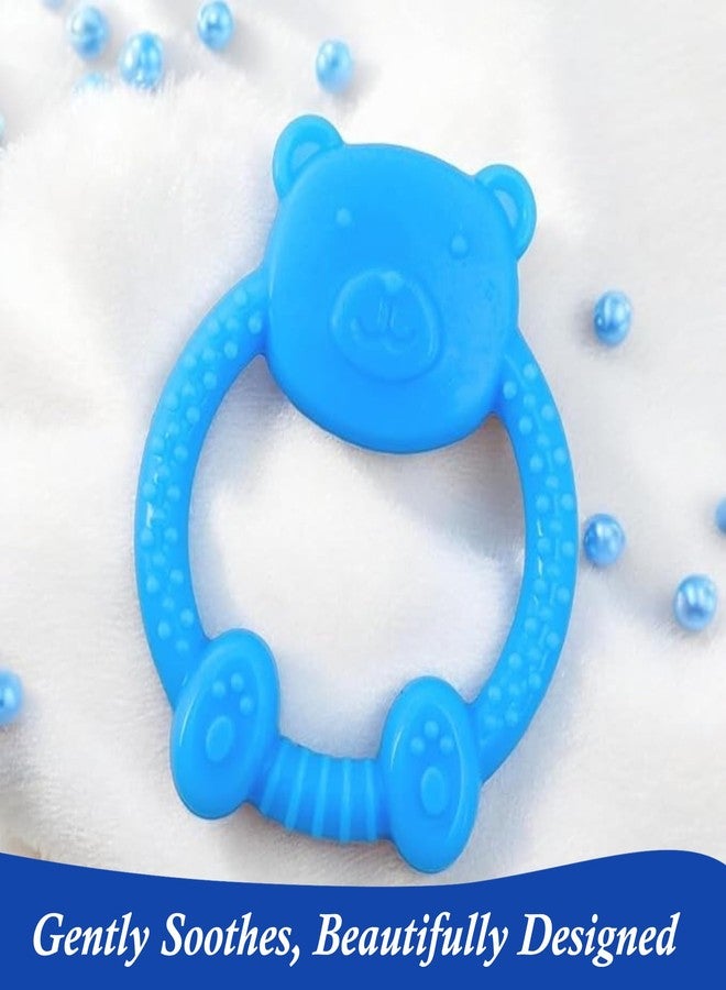 MamaLaps Soft Silicone Baby Teether, Silicone BPA Free Teethers for Newborn Infant, Teething Toy for Babies with Textured Surface for Soothing Gums (Pack of 2, Teddy) - Image 5