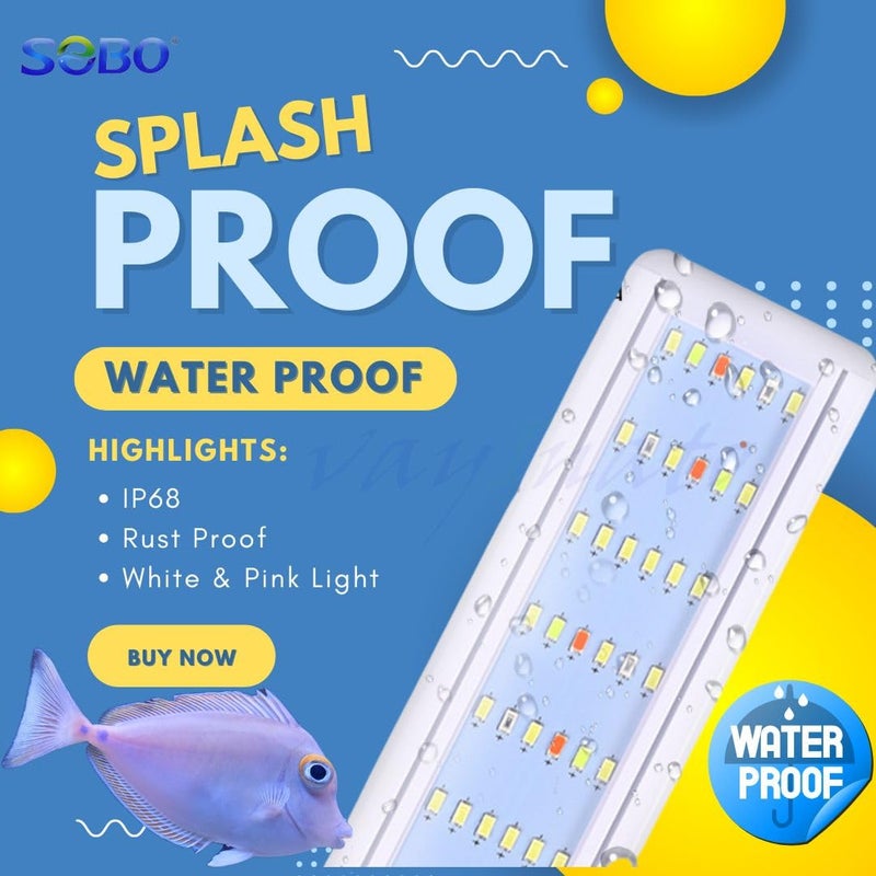 VAYINATO Sobo (Al-380 | 15.5W | Fit For 40-50Cm Tank) Cob Series Slim Bright Planted Aquarium LED Light - Image 5