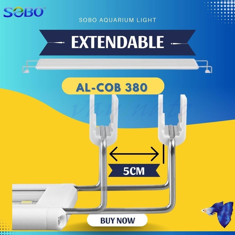 VAYINATO Sobo (Al-380 | 15.5W | Fit For 40-50Cm Tank) Cob Series Slim Bright Planted Aquarium LED Light - Image 2