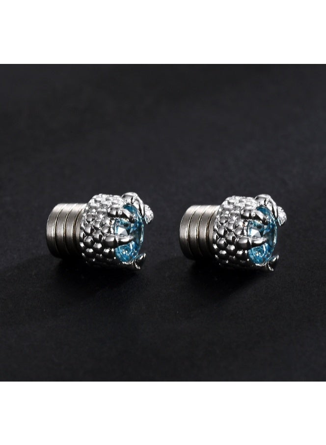 لاتين أقراط مغناطيسية من الفولاذ المقاوم للصدأ للرجال والنساء، غير قابلة للثقب، مضادة للحساسية، زوج واحد - Image 3