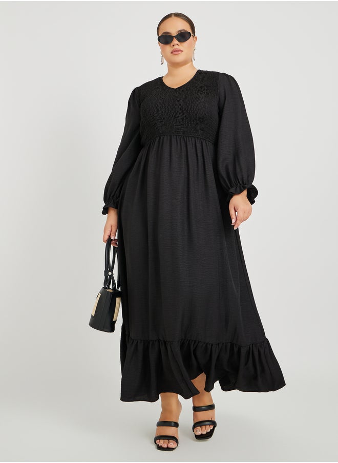 Styli Shirred Bodice Maxi Dress  - Image 2
