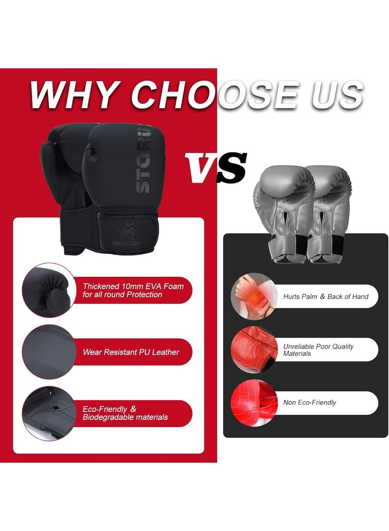 أوزيغالور قفازات تدريب الملاكمة للرجال والنساء، 14 أونصة - للملاكمة، الأكياس الثقيلة، الملاكمة التايلاندية، الكيك بوكسينغ و MMA - Image 2