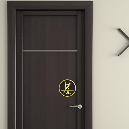Rousrie Push And Pull Stickers For Glass Doors (Size: 6 Inch) For Office, Stores, Cafe, Hotel, Restaurant, Business & Shop, Self-Adhesive, Acrylic Signage (Design 2) - Image 5