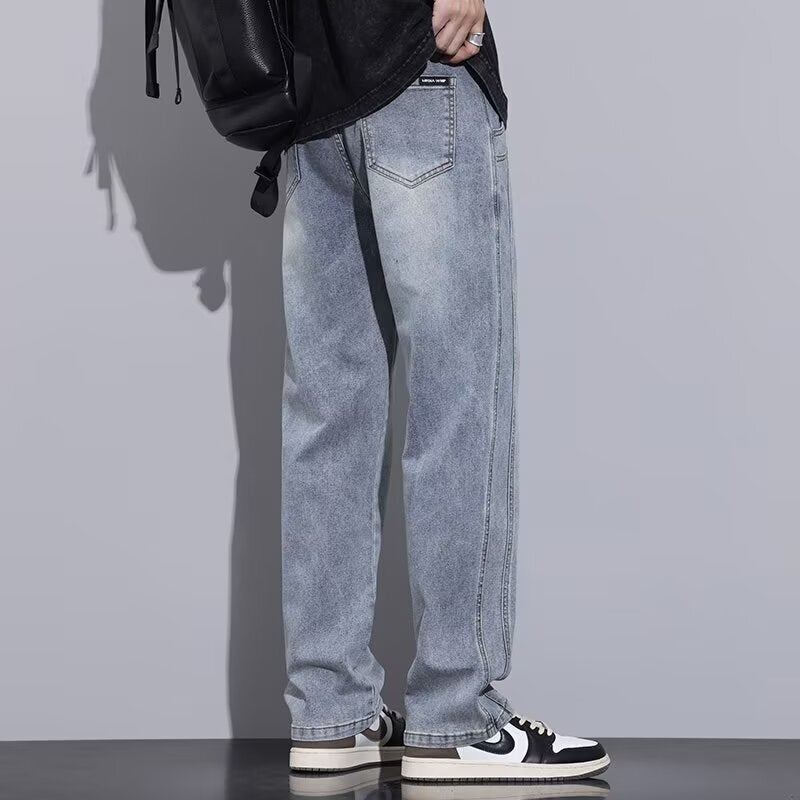 Unisex Classic Denim Jeans Loose Fit Daily Outdoor Wear - Image 2