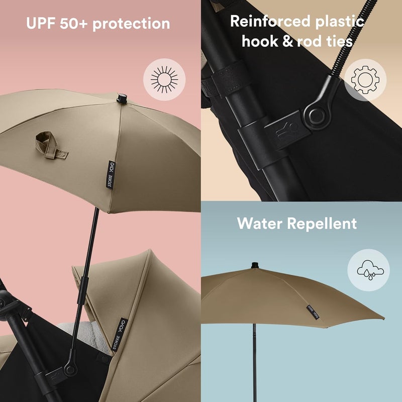 Stokke YOYO Parasol - Baby Stroller Umbrella with UPF 50+ Protection - Toffee - Image 3