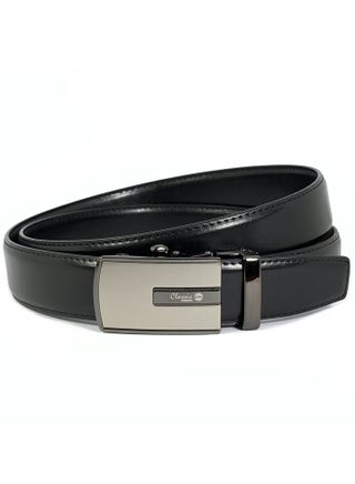 Classic Milano Men’s Leather Belt | Genuine Leather Formal Belt for men with Automatic Buckle | Men's Belts with Elegant Gift Box | Genuine Leather Ratchet Dress Belt for formal attire