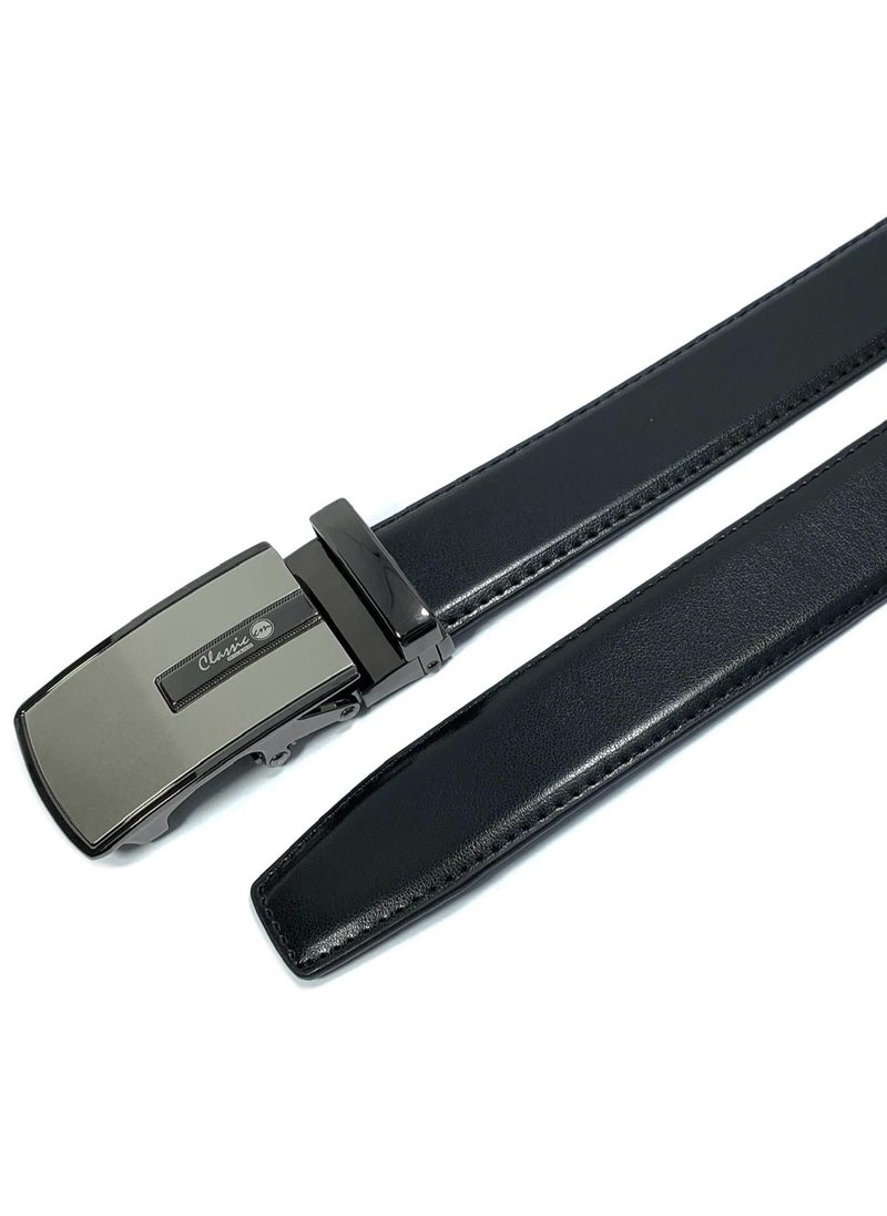 Classic Milano Men’s Leather Belt | Genuine Leather Formal Belt for men with Automatic Buckle | Men's Belts with Elegant Gift Box | Genuine Leather Ratchet Dress Belt for formal attire - pzsku/Z3463CC1336B688A98698Z/45/_/1709195917/47c93514-38b8-4198-8b04-e27d585d383b