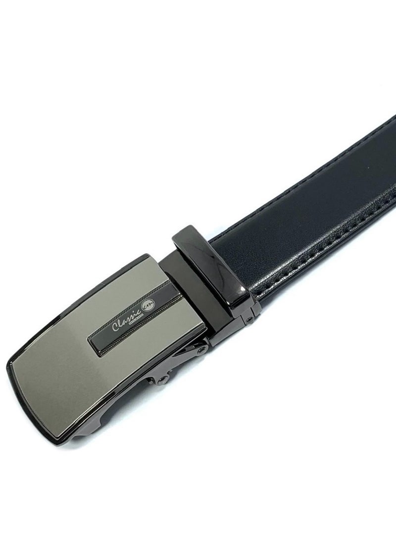 Classic Milano Men’s Leather Belt | Genuine Leather Formal Belt for men with Automatic Buckle | Men's Belts with Elegant Gift Box | Genuine Leather Ratchet Dress Belt for formal attire - pzsku/Z3463CC1336B688A98698Z/45/_/1709195937/91df1054-6377-4b49-90a0-aaa5a2436ac2