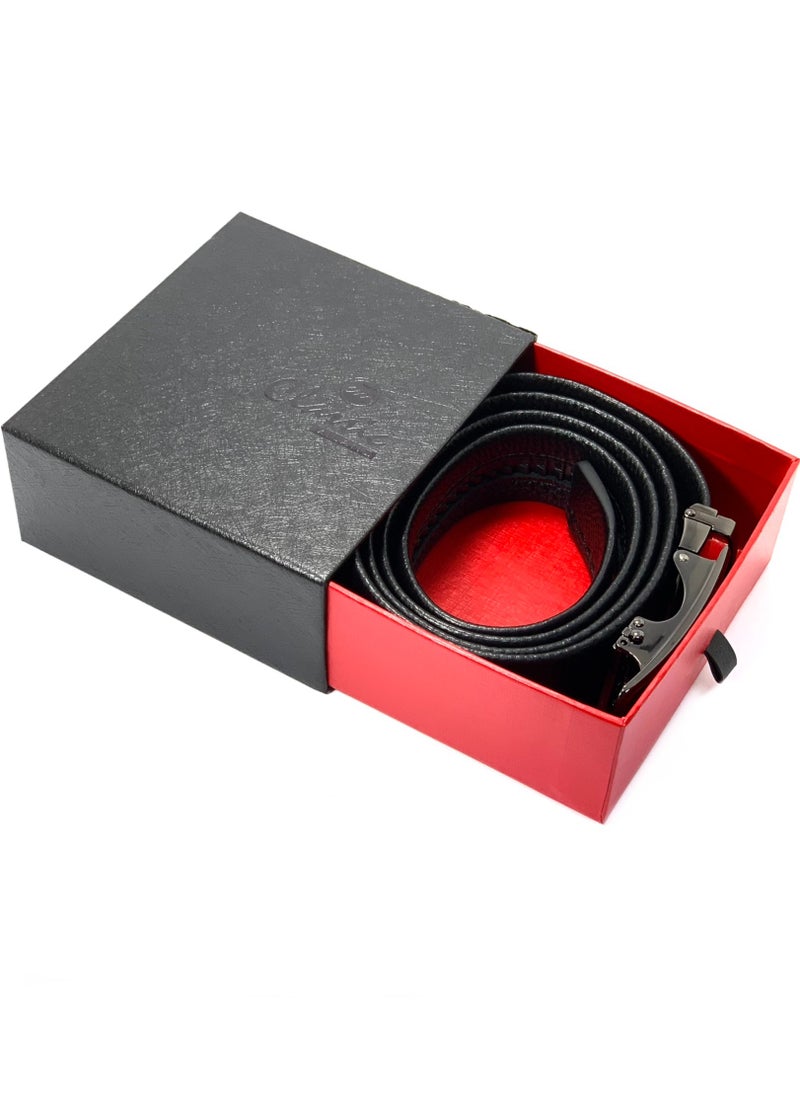 Classic Milano Men’s Leather Belt | Genuine Leather Formal Belt for men with Automatic Buckle | Men's Belts with Elegant Gift Box | Genuine Leather Ratchet Dress Belt for formal attire - pzsku/Z3463CC1336B688A98698Z/45/_/1709195977/88755982-8cf6-4c5b-a213-cff5d84fcd67
