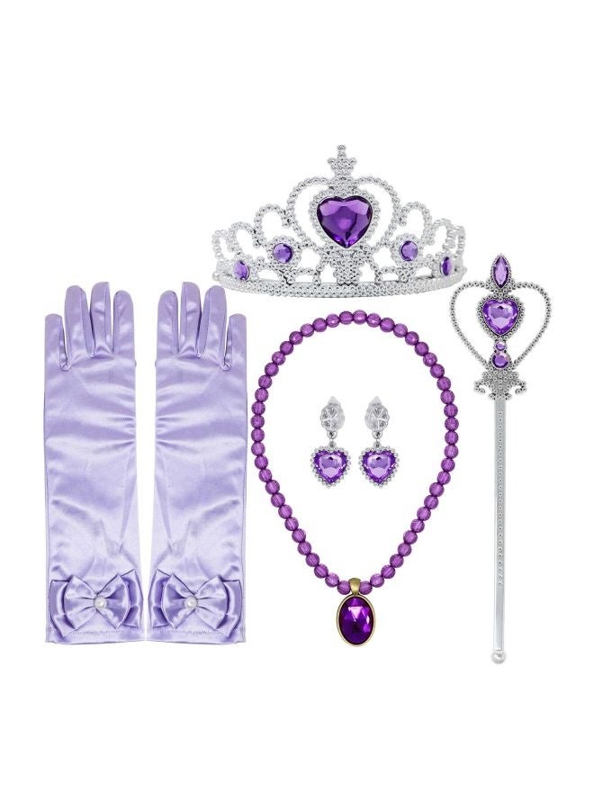 5-Piece Princess Elsa Cinderella Rapunzel Dress up Accessories Set - Image 1
