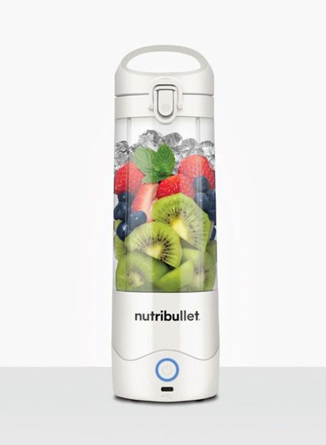 nutribullet Portable Blender for Protein Shake, Smoothie, Frozen Fruit & Ice, Tritan Plastic, BPA-Free with Handled Sip Lid, USB-C Rechargeable 2200mAh Battery, Dishwasher Safe Parts, 475 ml 100 W NB-PB475W Off White - Image 3