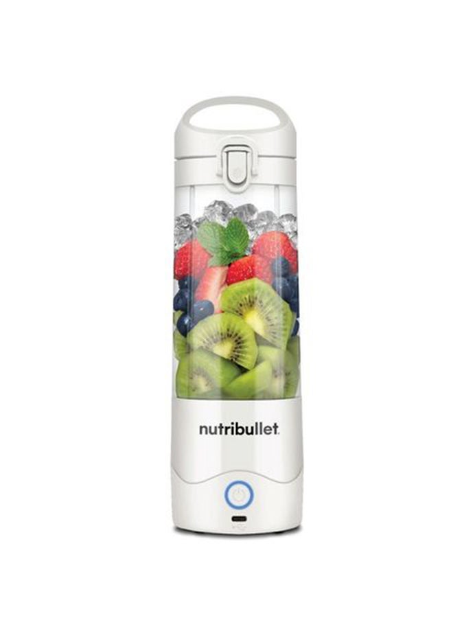 nutribullet Portable Blender for Protein Shake, Smoothie, Frozen Fruit & Ice, Tritan Plastic, BPA-Free with Handled Sip Lid, USB-C Rechargeable 2200mAh Battery, Dishwasher Safe Parts, 475 ml 100 W NB-PB475W Off White - Image 1