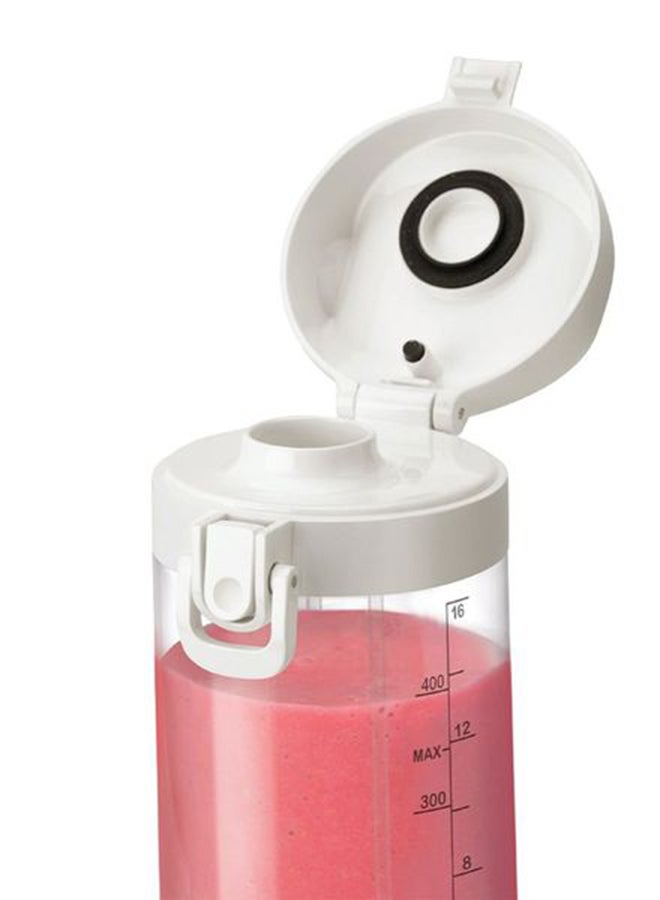 nutribullet Portable Blender for Protein Shake, Smoothie, Frozen Fruit & Ice, Tritan Plastic, BPA-Free with Handled Sip Lid, USB-C Rechargeable 2200mAh Battery, Dishwasher Safe Parts, 475 ml 100 W NB-PB475W Off White - Image 4