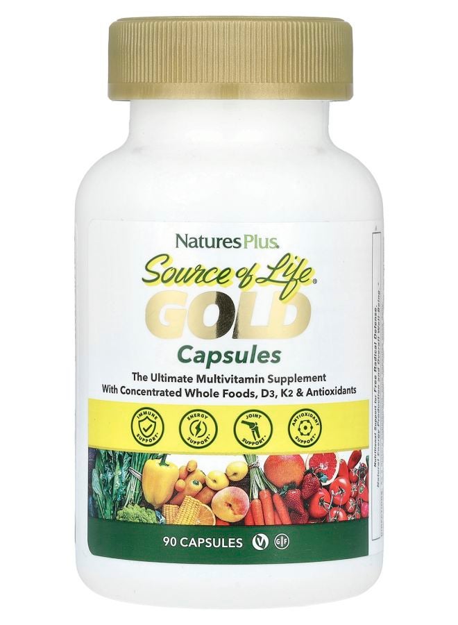 NaturesPlus Source of Life® Gold The Ultimate Multivitamin Supplement 90 Capsules - Image 1