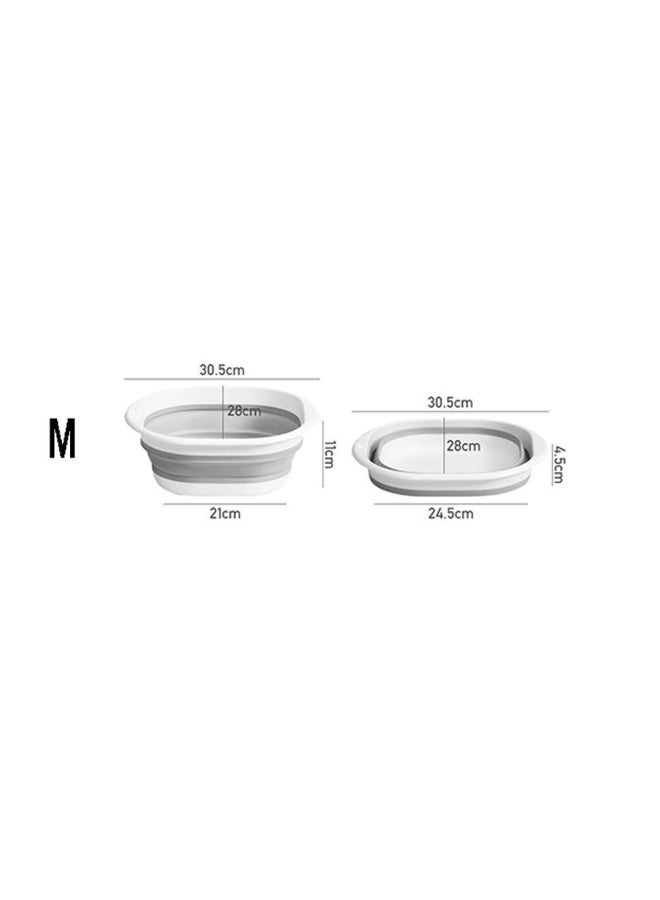 Folding Foot Bath Basin Portable Plastic Foot Soak Tub for Home Use Multipurpose Wash Basin  - Image 2