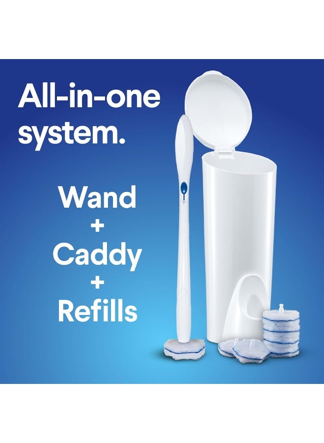 Clorox مجموعة تنظيف المرحاض من كلوركس تواليت واند، تواليت واند، عربة و 6 عبوات إعادة تعبئة، عبوة من 6 - Image 2