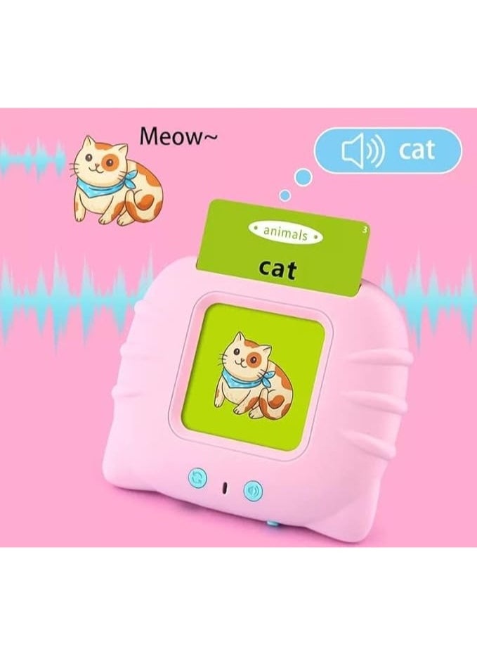 Generic Card Reader for Teaching Children, Developing Language Skills, and Memorizing Words (Light Blue-Rose)  - Image 3