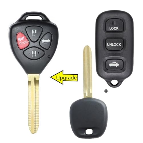 Beefunny 315MHz 4D67 Chip Upgraded Flip Remote Car Key Fob 4 Button for Toyota Camry Corolla Matrix Sienna Solara, for Pontanic Vibe GQ43VT14T (1) - Image 3