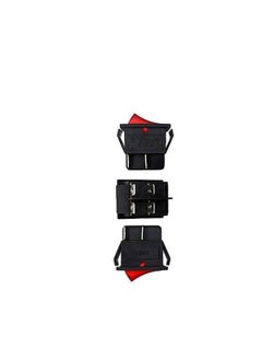 KNP KNP KCD4 16A 250VAC Red rocker switch is a high quality heavy duty switch commonly used for electrical control in various devices and appliances Its ergonomic design paired with a bright red rocker makes it easy to operate and ideal for high current applications.  - Image 3