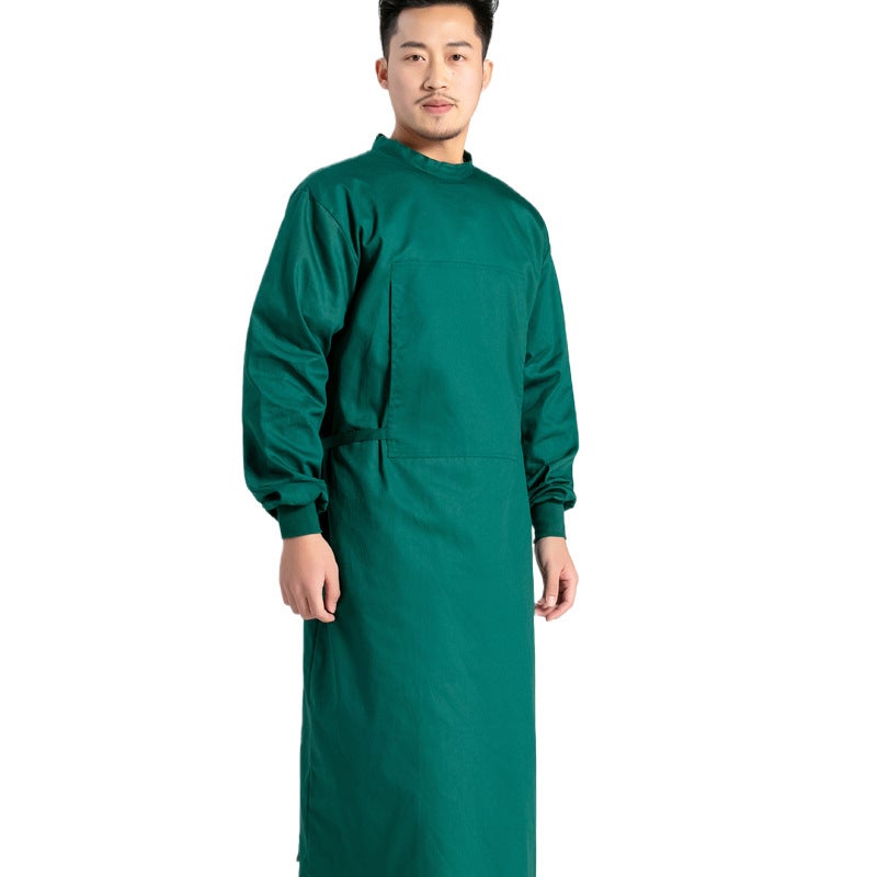 Surgical Gown For Medical Staff, Cotton Isolation Clothing For Operating Room, Surgical Oral Implant Workwear, Women'S Round Neck - Image 1