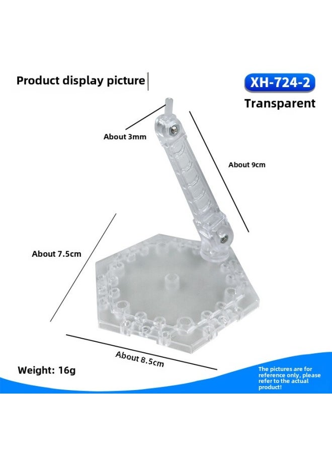 HG/BB Model Bracket Suitable For Gundam Model Hand-made Doll SHF Saint Ultraman Mask Knight-Color:XH-724-2: Transparent Bracket  - Image 1