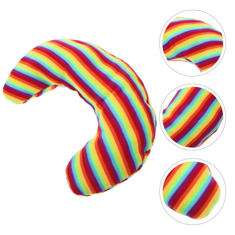 U Shaped Cat Dog Neck Pillow Soft Portable Washable Sleeping Cushion Multi Color - Image 5
