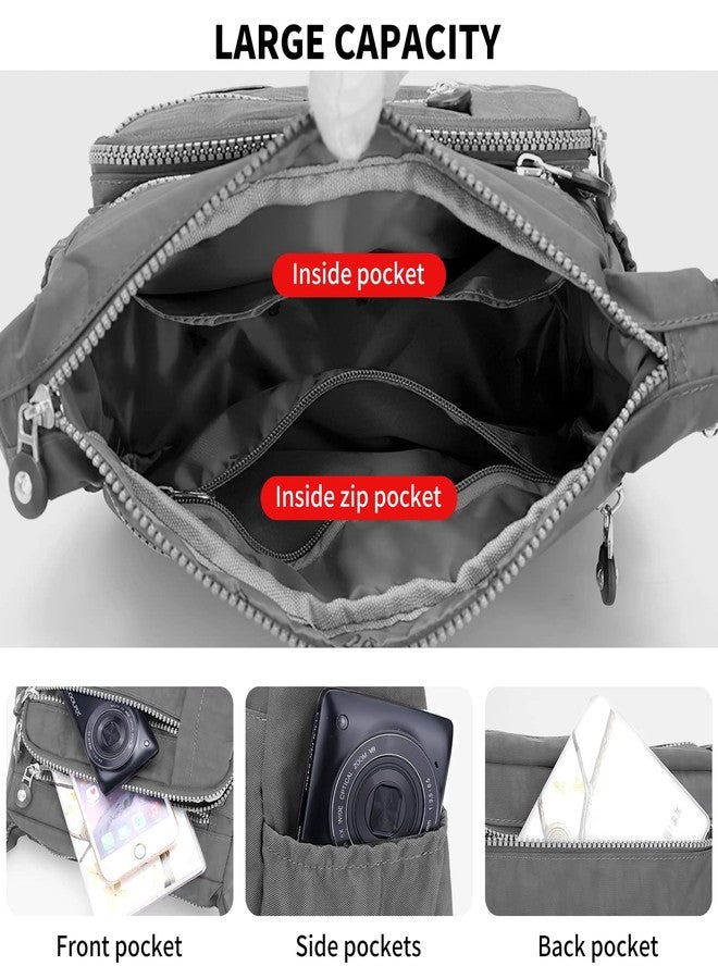 WITERY Crossbody Bag for Women - Nylon Waterproof Shoulder Bag Casual Zipper Multi-Pocket Crossbody Purses with Adjustable Strap, Ladies Lightweight Pocketbooks Messenger Bags Travel Purse Handbag - Image 5