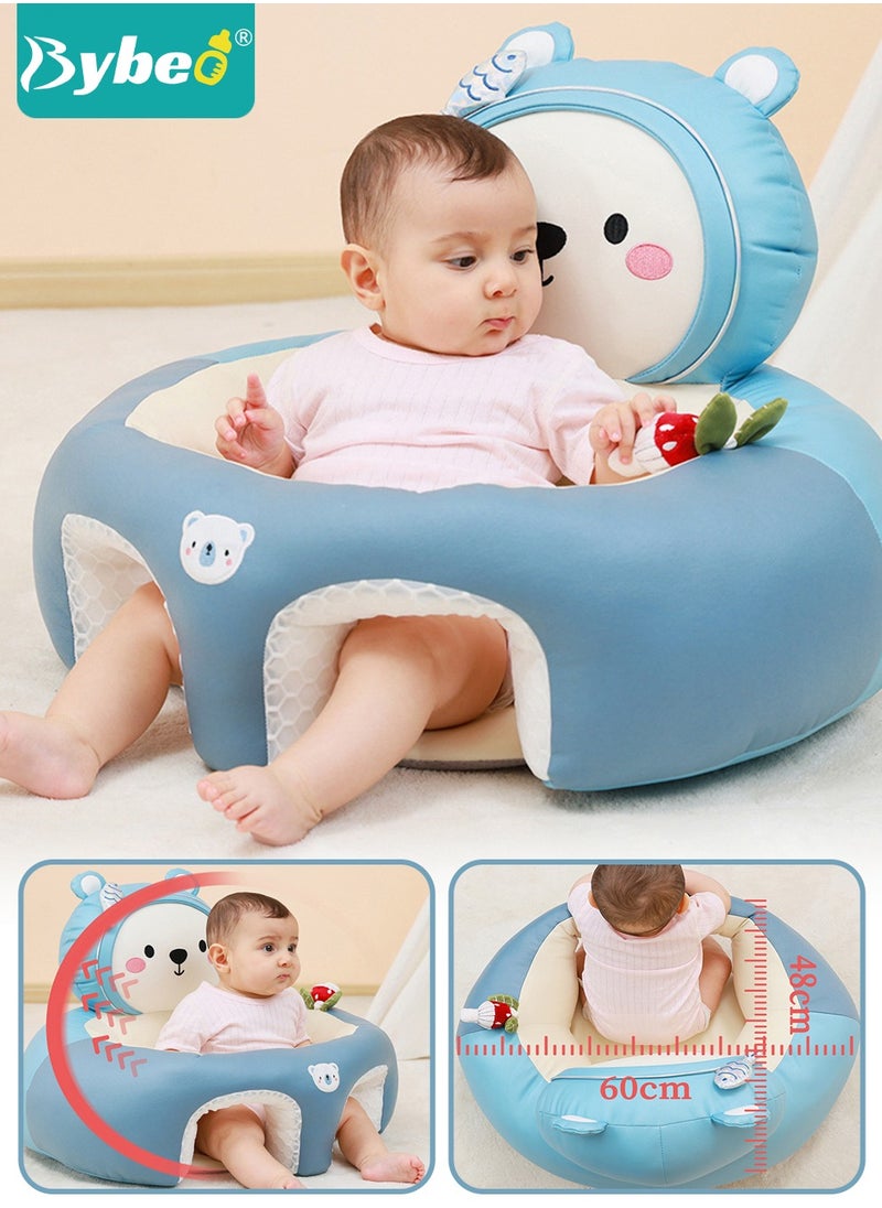 Bybeo Baby Sitting Support Seat Sofa, Baby Sofa Learn Sitting Chair, Baby Sitting Chair, Infant Sit-up Sofa, Infant Floor Seat With Back Support, Toddler Activity and Feeding Seat, Gift for Kids Boy Girl  - Image 1