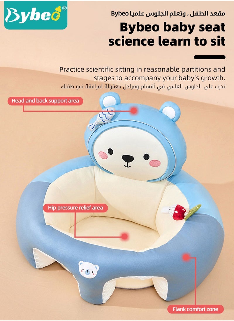 Bybeo Baby Sitting Support Seat Sofa, Baby Sofa Learn Sitting Chair, Baby Sitting Chair, Infant Sit-up Sofa, Infant Floor Seat With Back Support, Toddler Activity and Feeding Seat, Gift for Kids Boy Girl  - Image 2