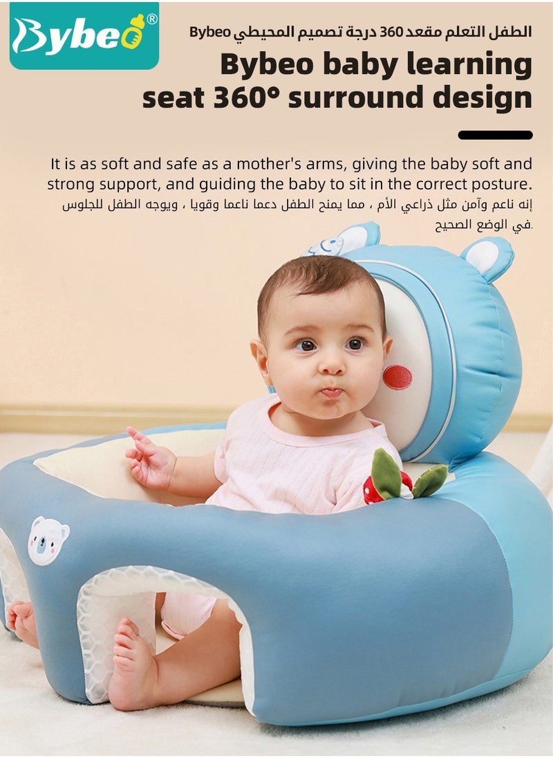 Bybeo Baby Sitting Support Seat Sofa, Baby Sofa Learn Sitting Chair, Baby Sitting Chair, Infant Sit-up Sofa, Infant Floor Seat With Back Support, Toddler Activity and Feeding Seat, Gift for Kids Boy Girl  - Image 3