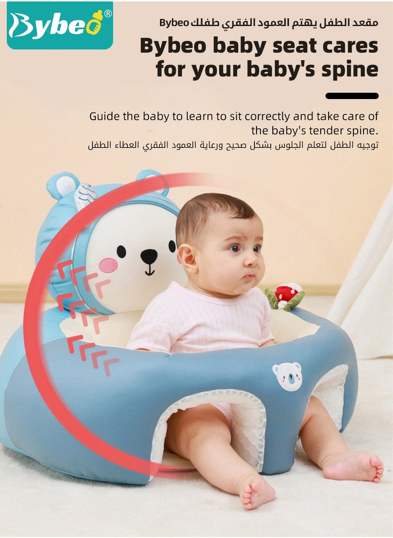 Bybeo Baby Sitting Support Seat Sofa, Baby Sofa Learn Sitting Chair, Baby Sitting Chair, Infant Sit-up Sofa, Infant Floor Seat With Back Support, Toddler Activity and Feeding Seat, Gift for Kids Boy Girl  - Image 4