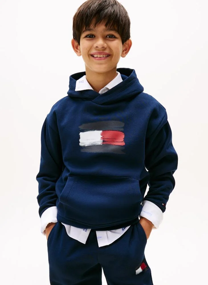 TOMMY HILFIGER Kids Flag Hoodie