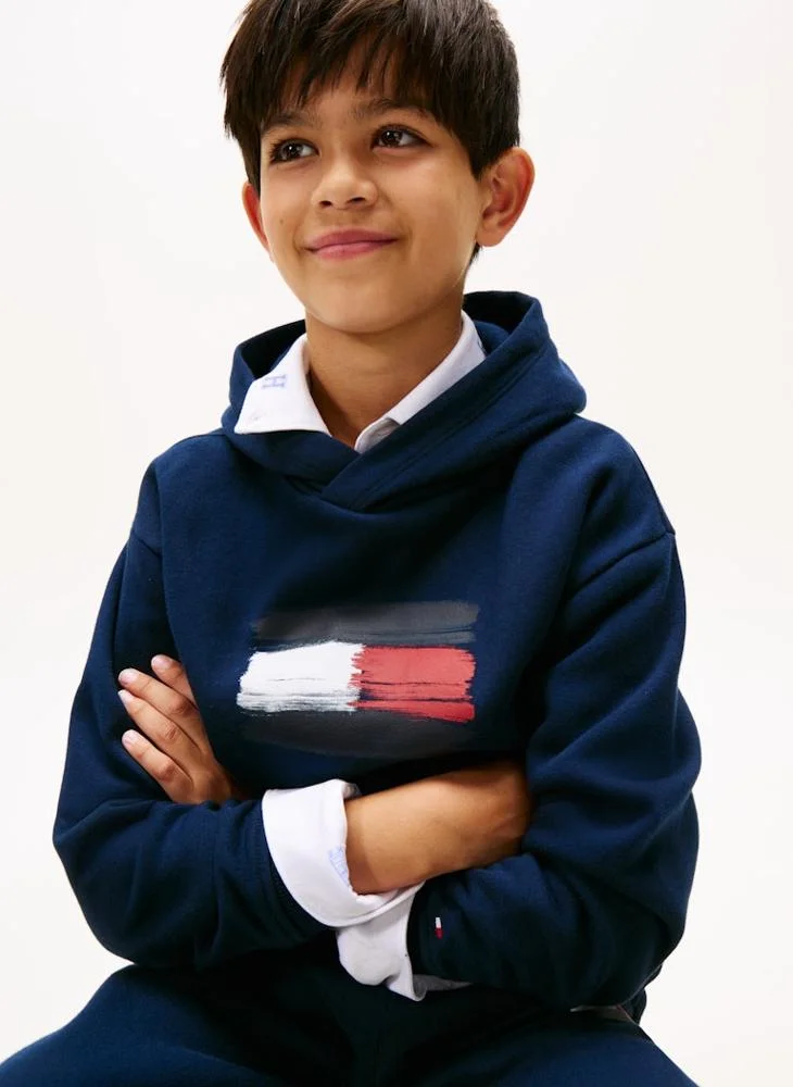 TOMMY HILFIGER Kids Flag Hoodie