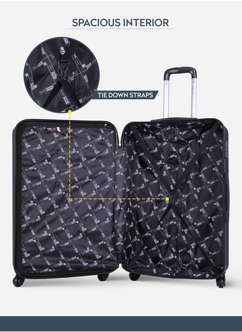 PARAJOHN Chevron 20-Inch Cabin-Size (Small) ABS Hard Case Luggage Trolley Bag with 4 Spinner Wheels and Lock – Army Green  - Image 5