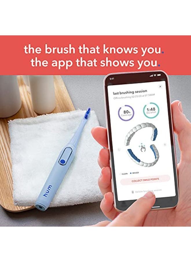Colgate - Colgate Smart Electric Toothbrush Kit, Rechargeable Sonic Toothbrush With Travel Case & Bonus Replacement Brush Head, Blue - Image 1