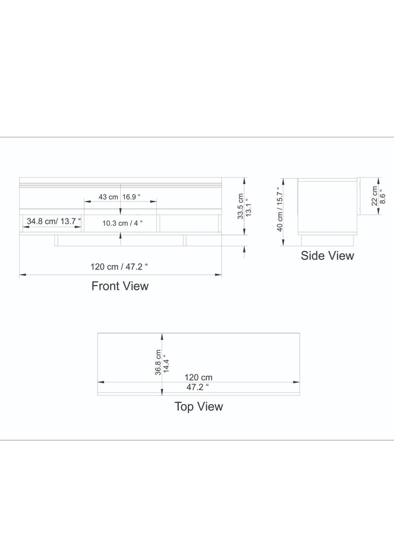 Decorotika Celestia 120 cm TV Unit for TVs up to 55"  - Image 5