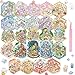 FUVLIFE 24 Sets 3D Sticker Scene Sticker Therapy DIY Kawaii 3D Stickers for Adults Build Your Own Scene Stickers Collection Cozy Room Cute Miniature House Shop Relief Stress Pass the Time - Image 3