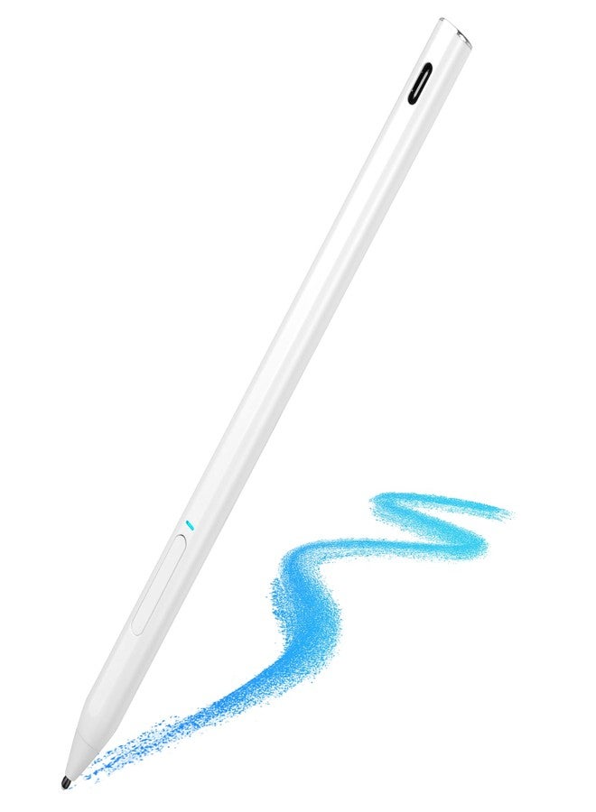 EVACH USI 2.0 Stylus Pen for Chromebooks with Fast Charging, Palm Rejection Stylus Pen for Chromebooks Acer Spin,ASUS Flip,Lenovo Duet/IdeaPad/Flex,Amazon Fire Max 11/Fire HD 10, Google Pixel, White - Image 1