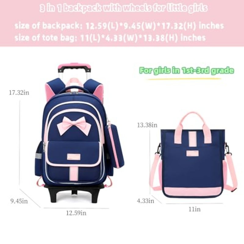 Unisex Child 2729 6 Wheels Trolley + Backpack Sets - Image 2