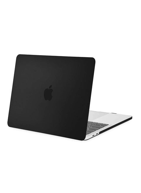 MacBook Air 13 inches Case M1 A2337 A2179 A1932 Plastic Hard Shell Case for Apple Mac Air 13 Retina Display with Touch ID 2018-2022 Black