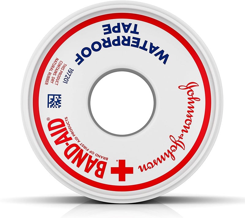 Band-Aid شريط لاصق من جانسن وجانسن للإسعافات الأولية مقاوم للماء - 1 بوصة × 10 ياردات (عبوة من 2) - Image 3