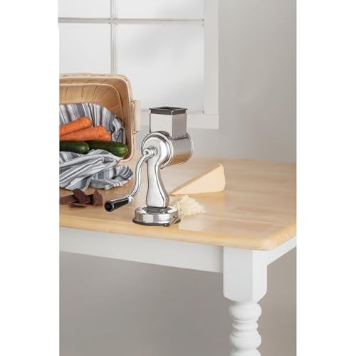 Fante's Fantes Cheese Grater with Suction-Base and 2 Drums, The Italian Market Original since 1906 - Image 2